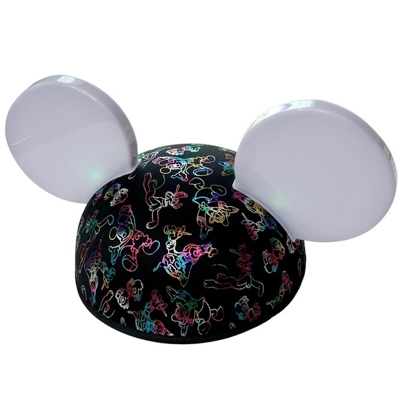 Disney Parks Flashing Light Up Mouse Ear Hat Glow with the Show Multicolor Adult - Picture 16 of 16